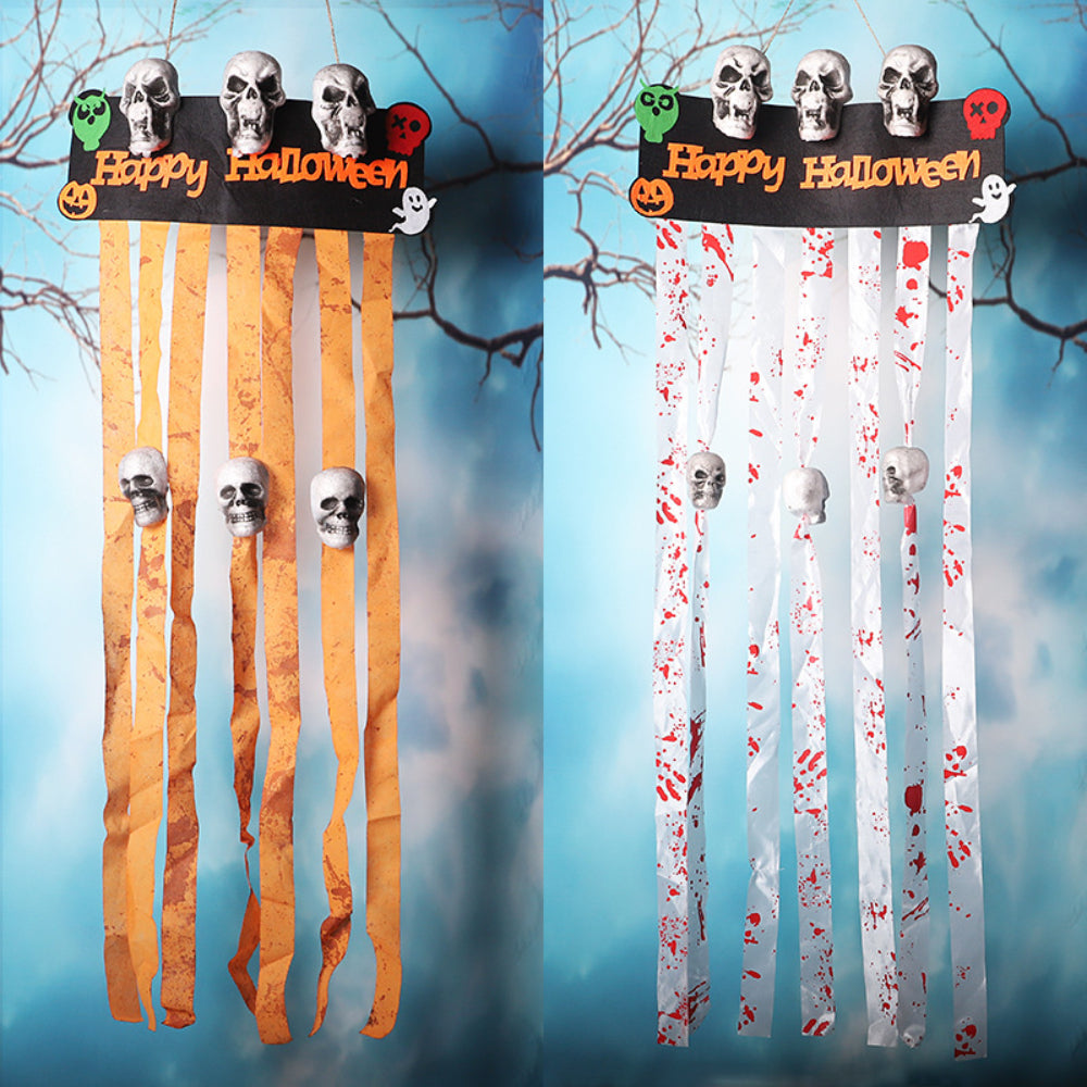 Bloody Skull - Halloween Door Curtain Decorations