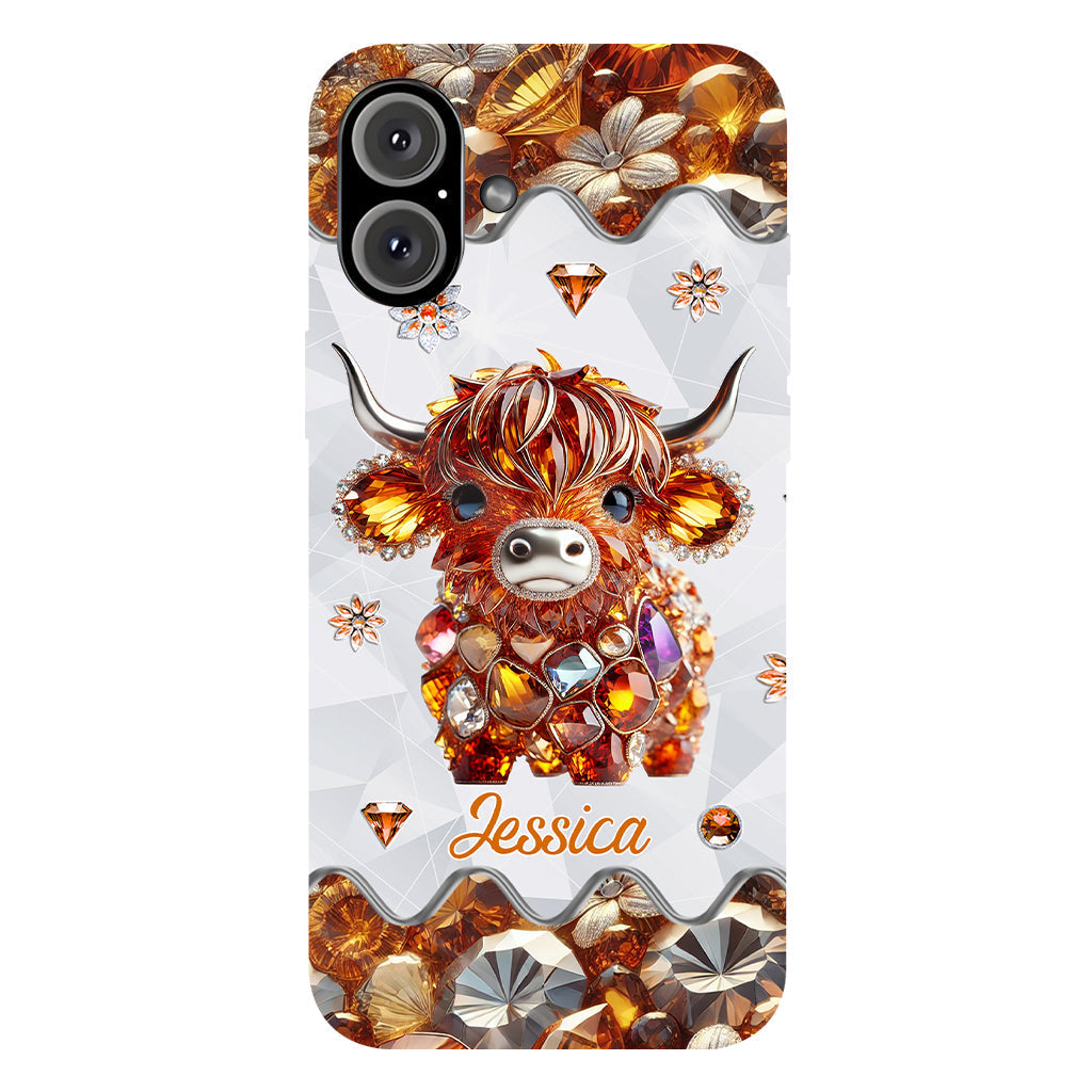 Just A Girl Who Loves Highland Cows - Personalized Full Print Phone Case