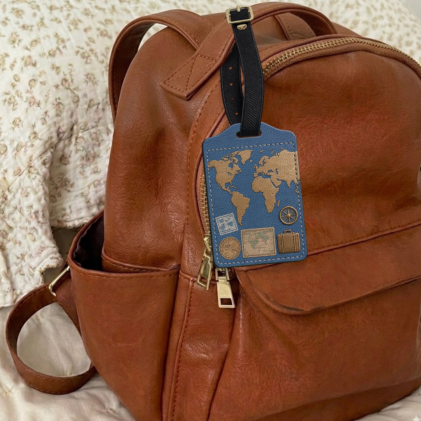Just A Girl Boy Who Loves Traveling - Personalized Travelling Passport Holder & Luggage Tag Set