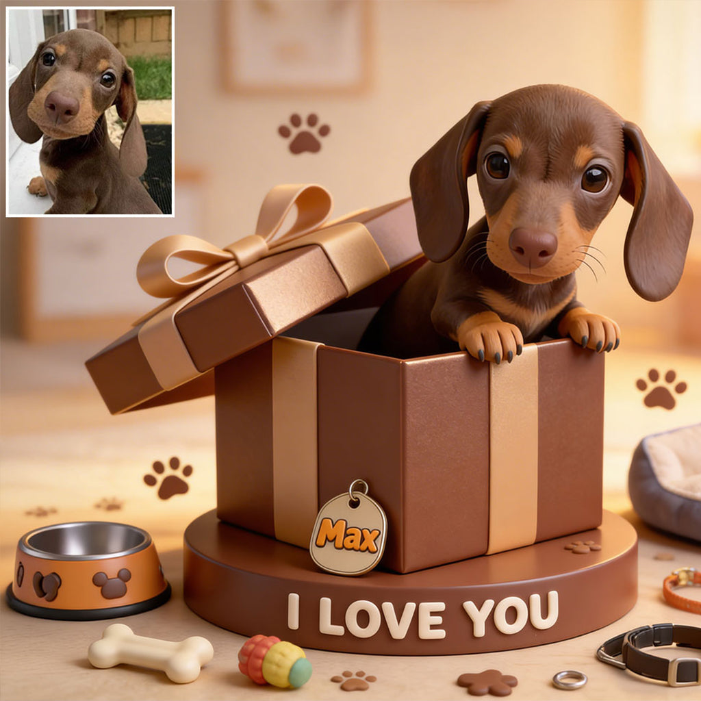 I Love My Dogs - Personalized Dog Custom Shaped Acrylic Plaque