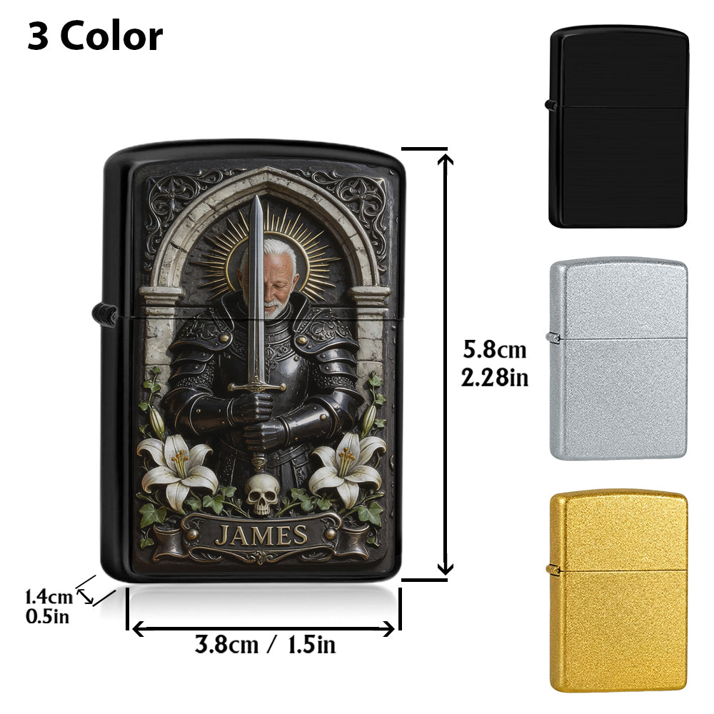Knight Of God - Personalized Christian Lighter