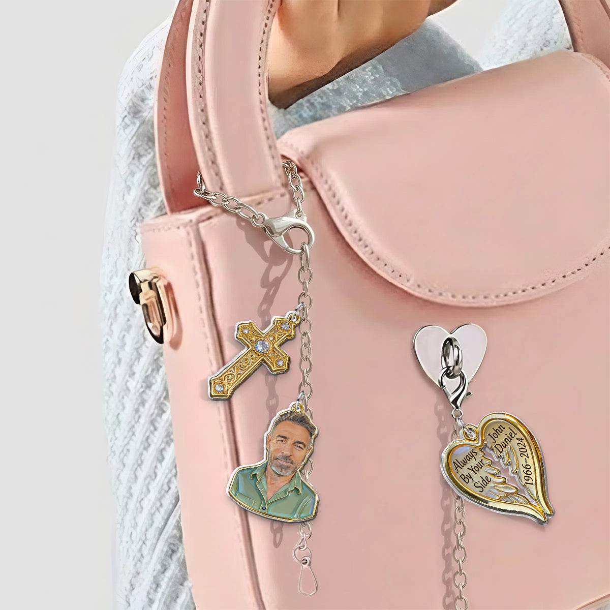 Always By Your Side - Personalized Memorial Dangling Charms
