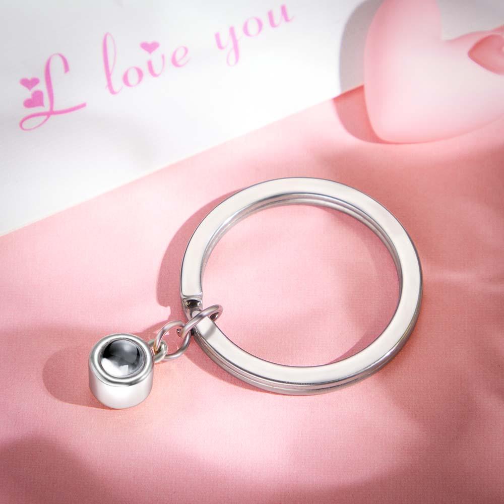 Custom Photo Projection Keyring - gift for anyone, dog lover, cat lover, who lost a loved one - Personalized Projection Keyring