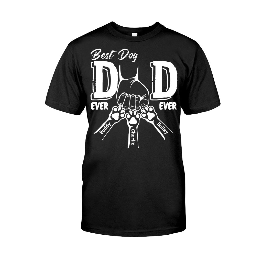 Best Dog Dad Ever - Personalized Dog T-shirt And Hoodie