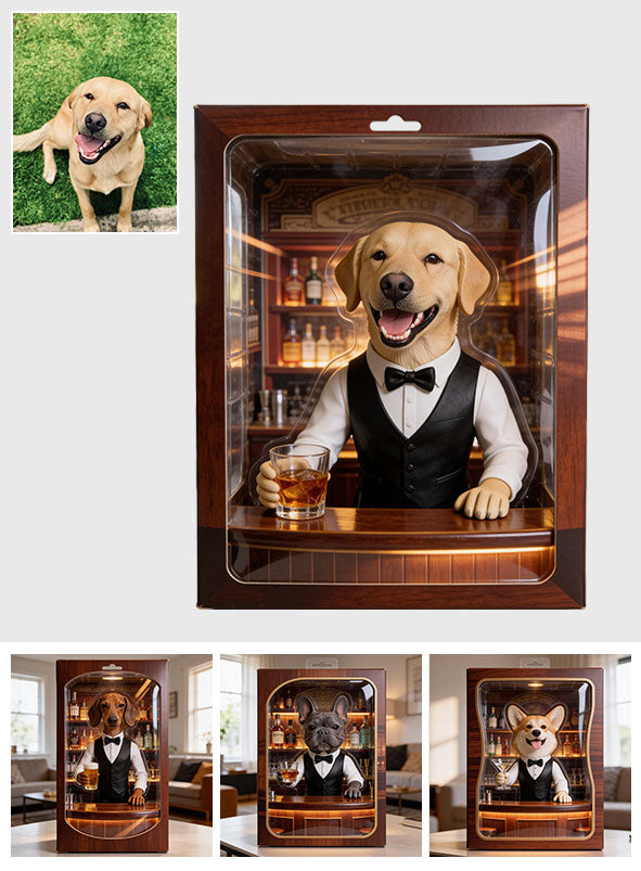 Bartender Pet - Personalized Dog Custom Shaped Acrylic Plaque
