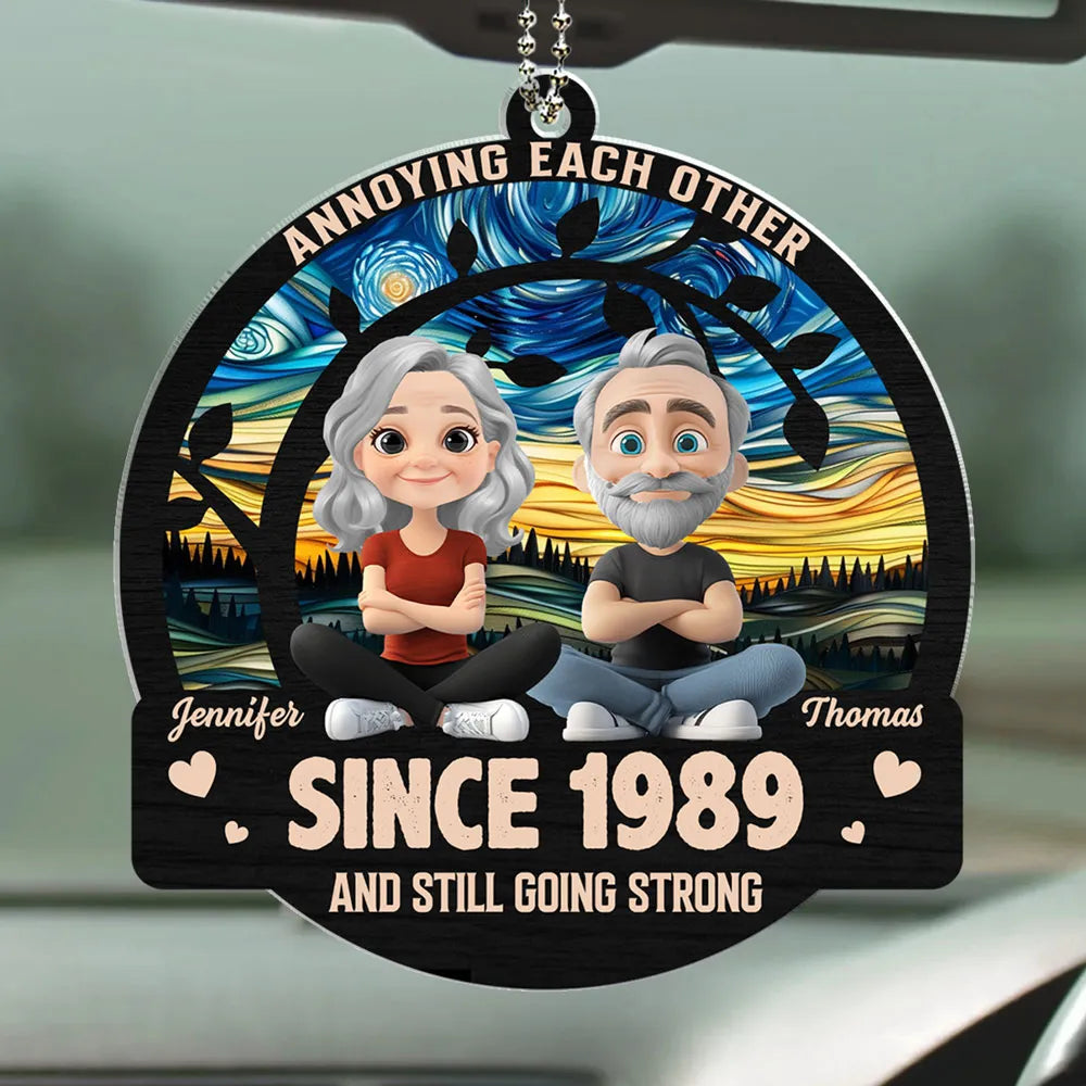 Still Going Strong – Custom Acrylic Ornament with Couple Design and Year, Gift for Spouses