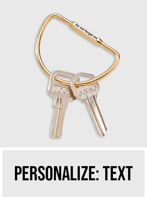 Custom Text D Keyring - gift for anyone - Personalized D Keyring