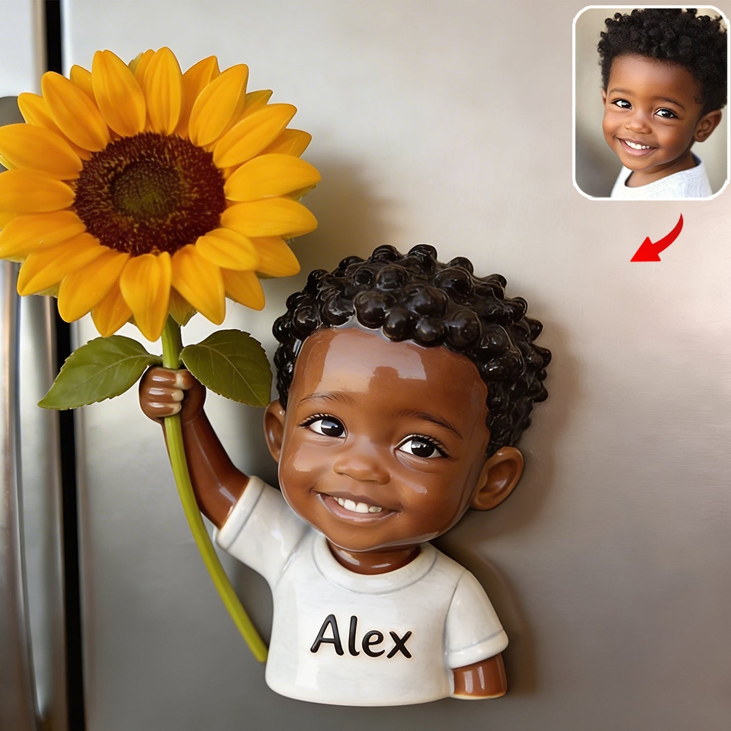 Blooming Joy - Personalized Kid Magnetic Flower Vase