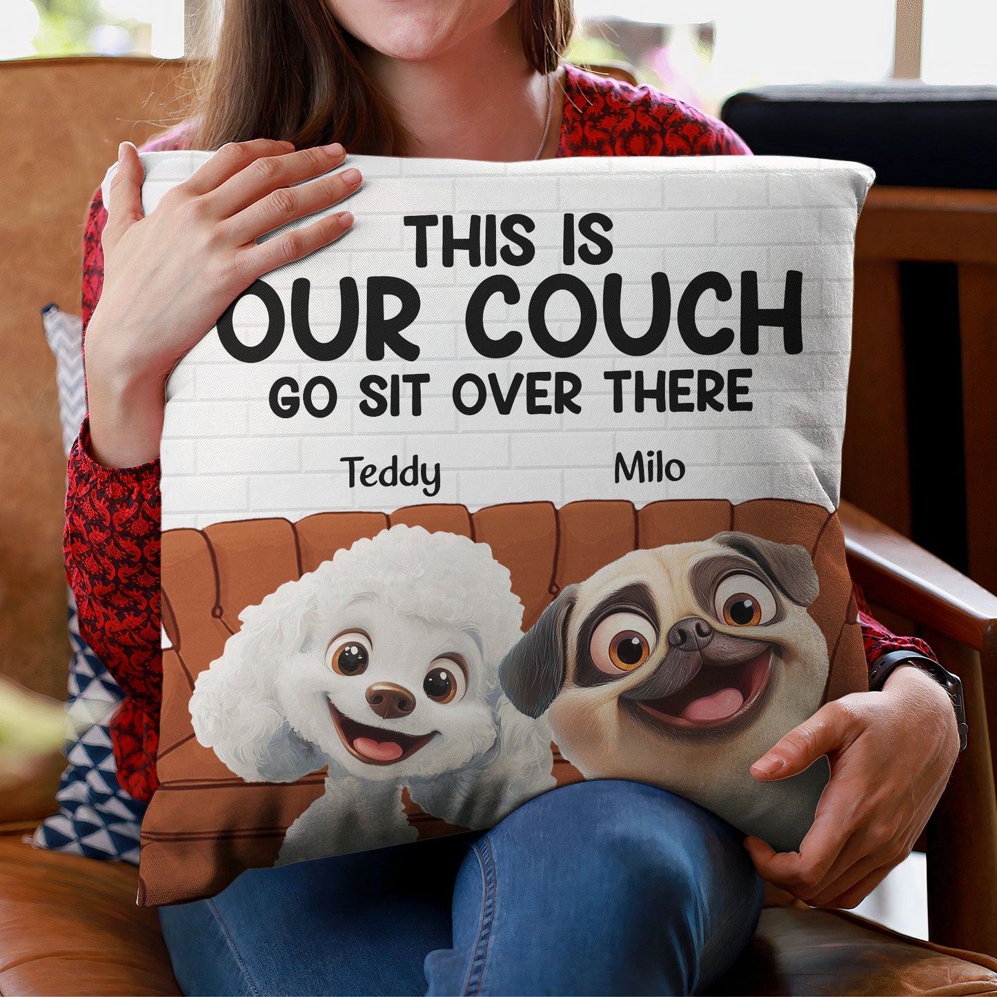 Custom Dog Pillow – Personalized Gift for Dog Owners