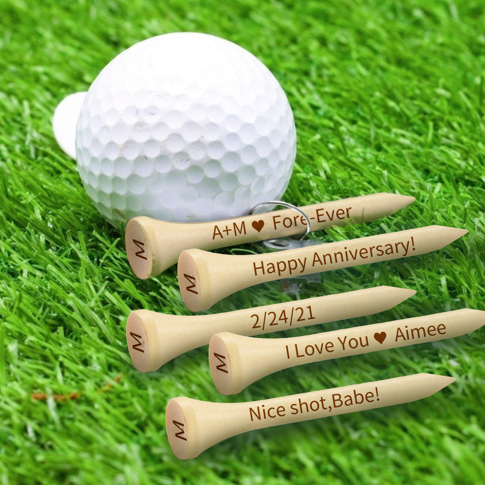 Golf Tee Set - Golf gift for dad, him, boyfriend, husband, grandpa - Personalized Golf Tee