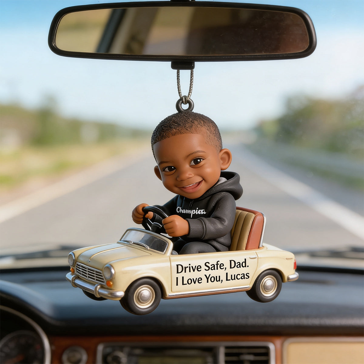 Drive Safe Daddy - Personalized Father Custom Made 3D Minifigure Ornament