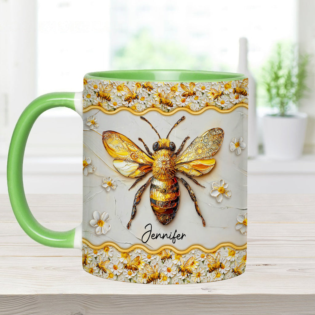 Beautiful Bees - Personalized Bee Accent Mug