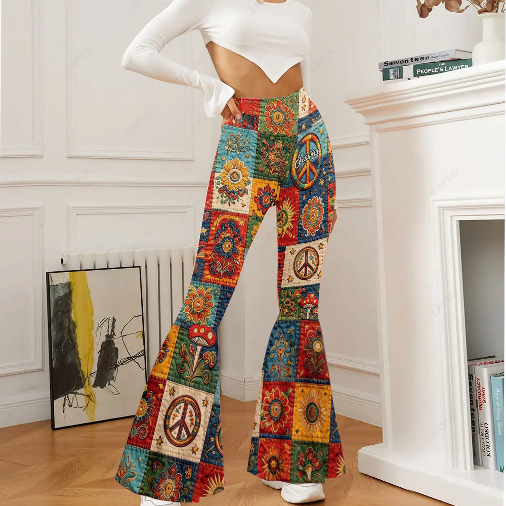 Hippie Soul - Personalized Hippie Flare Leggings
