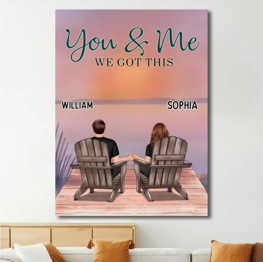 My Missing Piece - Custom Couple Beach Design Wooden, Acrylic or LED Plaque - Unique Gift