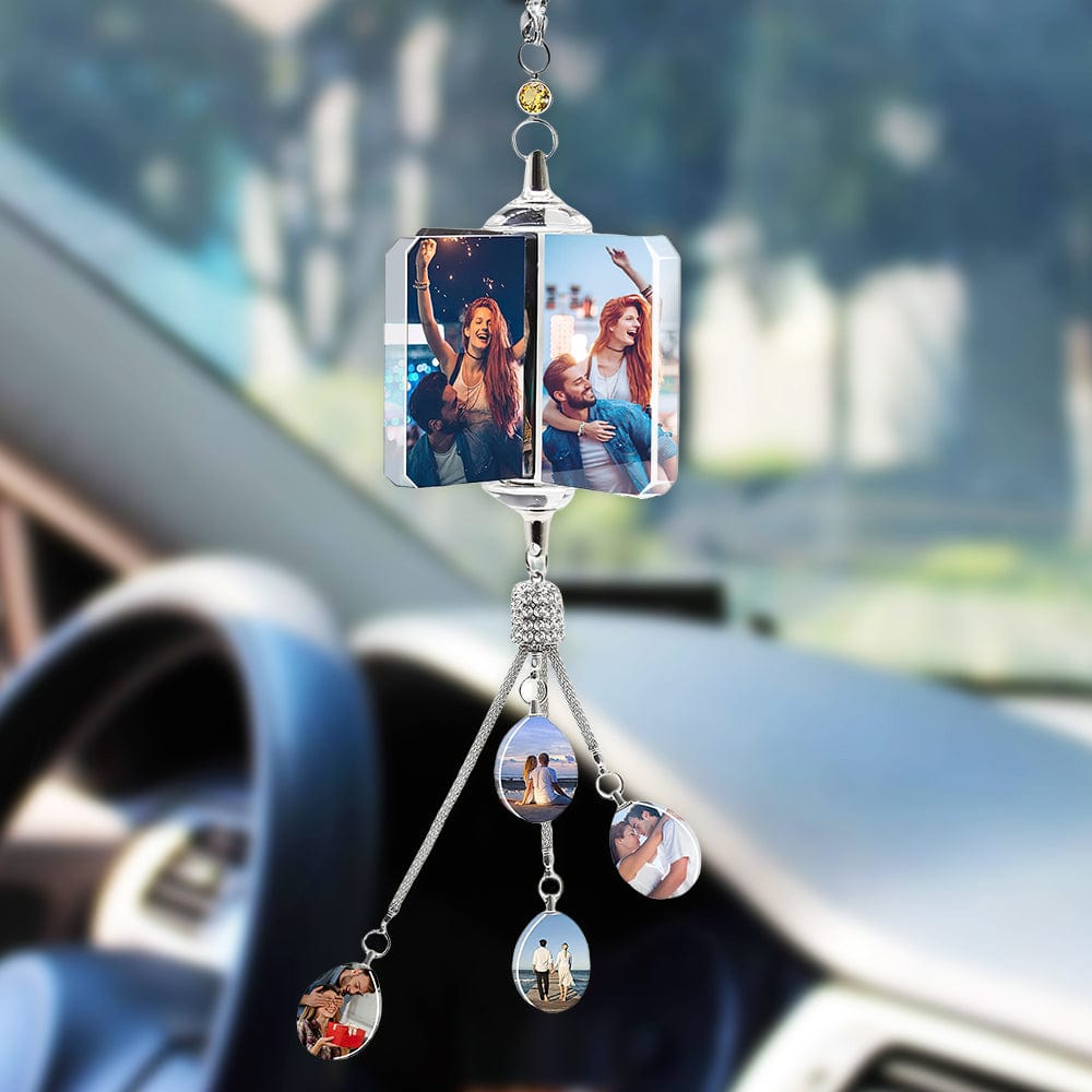 Any Photo - Personalized Couple Any Photo Car Ornament