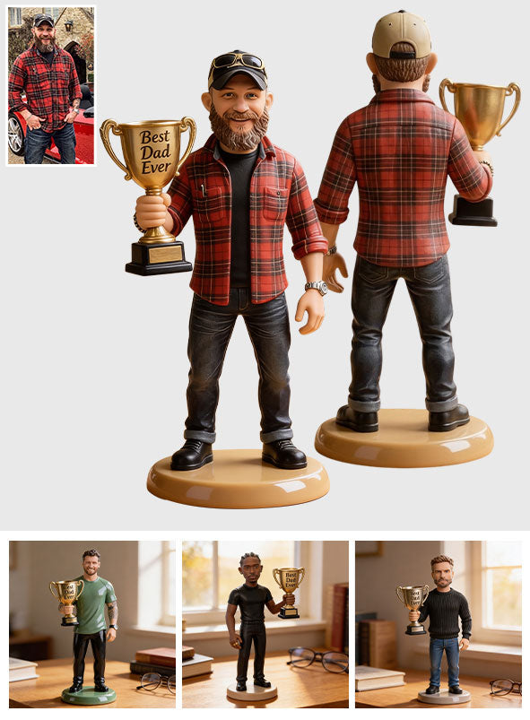 Best Dad Ever - Personalized Father Premium 3D Figurine