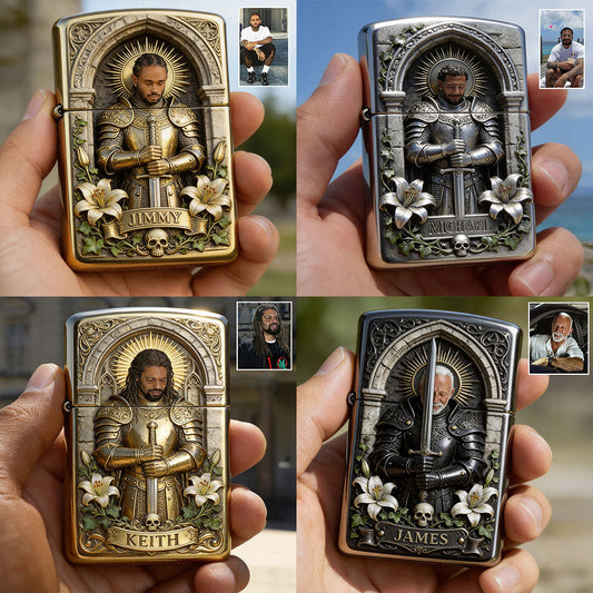 Knight Of God - Personalized Christian Lighter