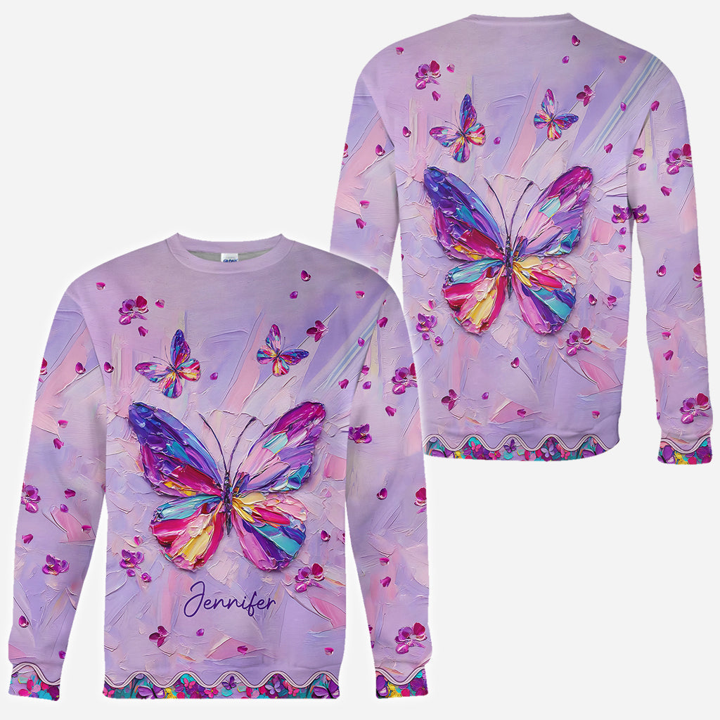 Beautiful Butterfly - Personalized Butterfly All Over Shirt