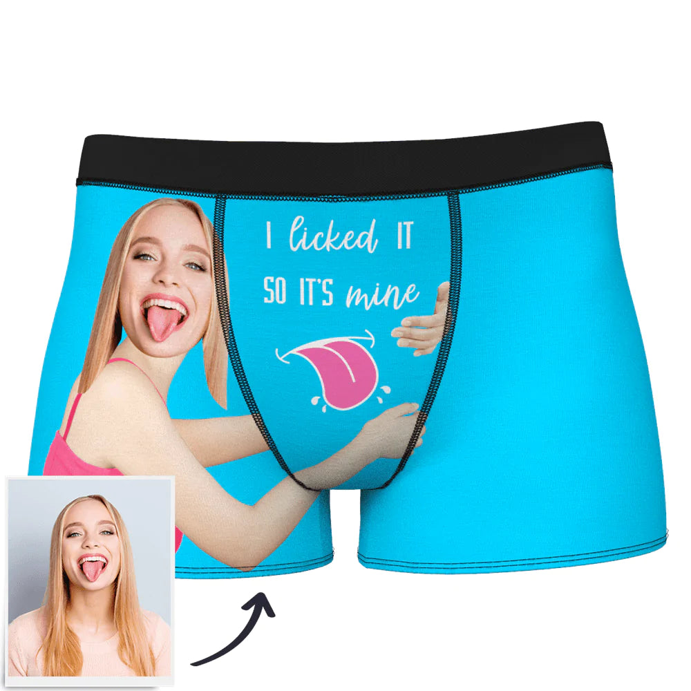 Custom Wife Or Girlfriend Face Boxers - Personalized Couple Men's boxer briefs