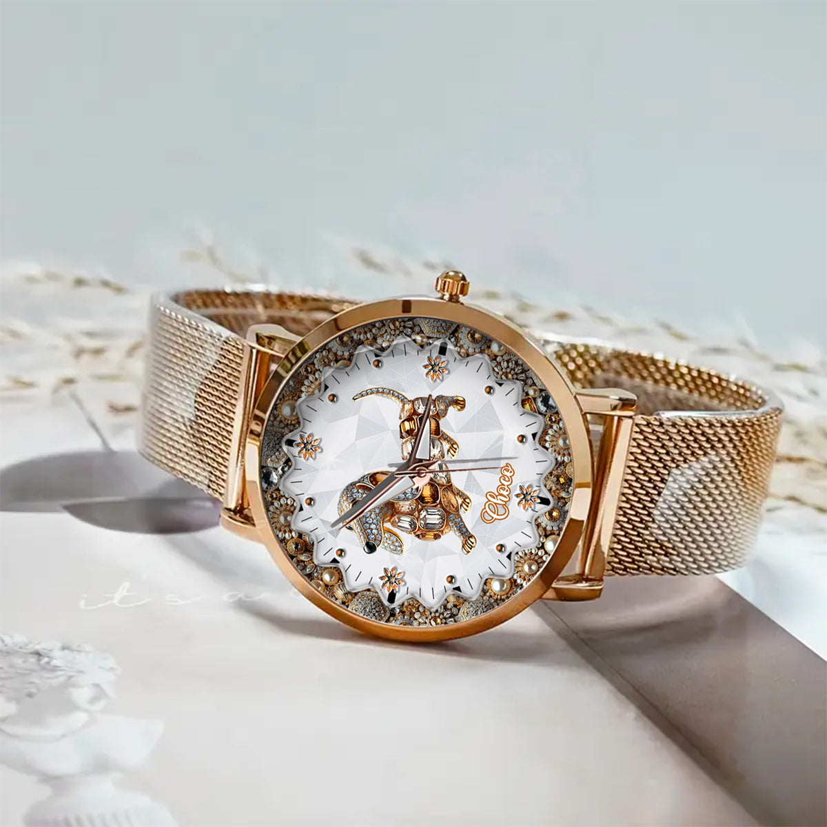 I Love My Dogs - Personalized Dog Women Hand Watch