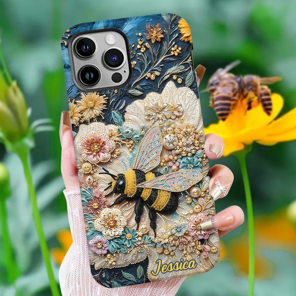 Bee Kind - Personalized Bee Full Print Phone Case