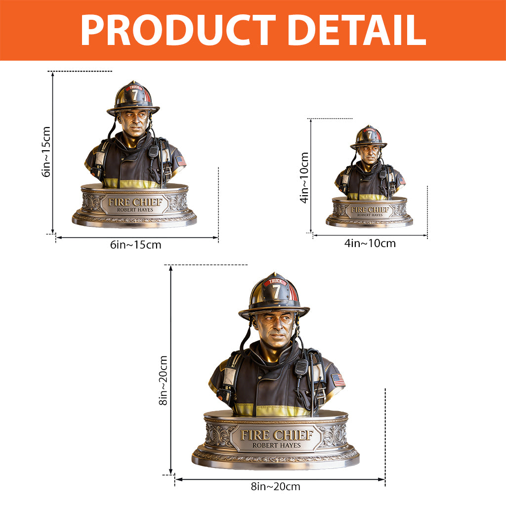 Custom Any Photo - Personalized Firefighter Custom Shaped Acrylic Plaque