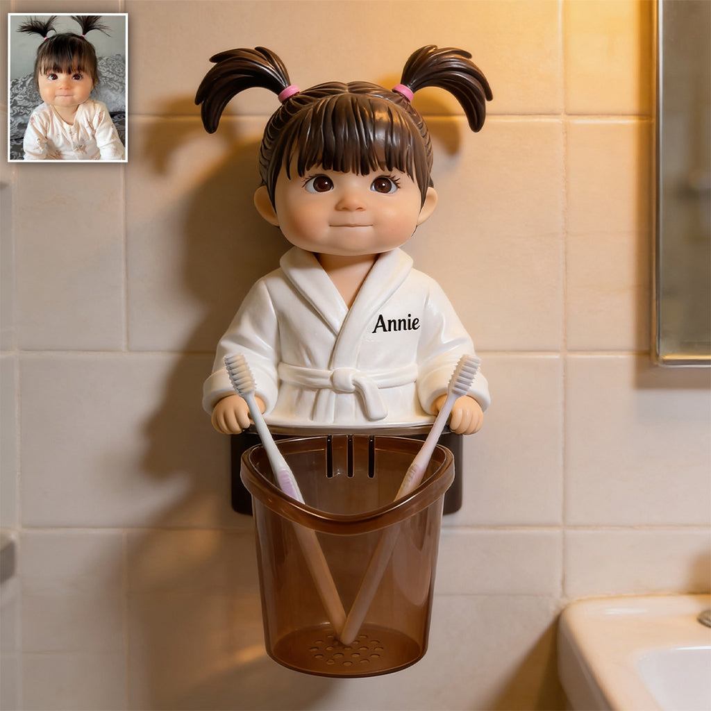Brush Buddy - Personalized Kid Toothbrush Brush Holder