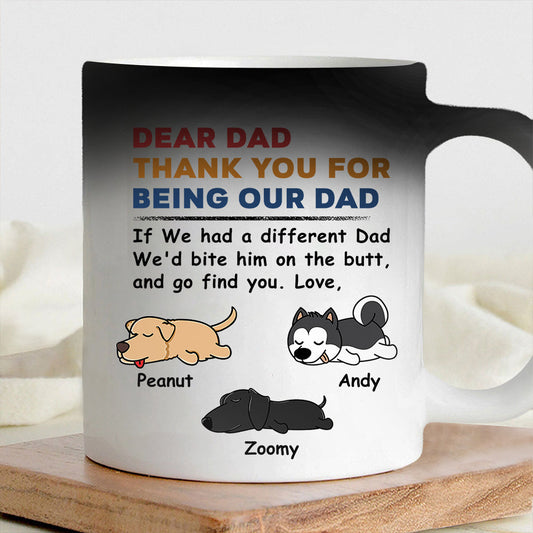 Creative Pet-Themed Color Changing Mug – Personalized  Design, Special Gift for Father, Mother and Family