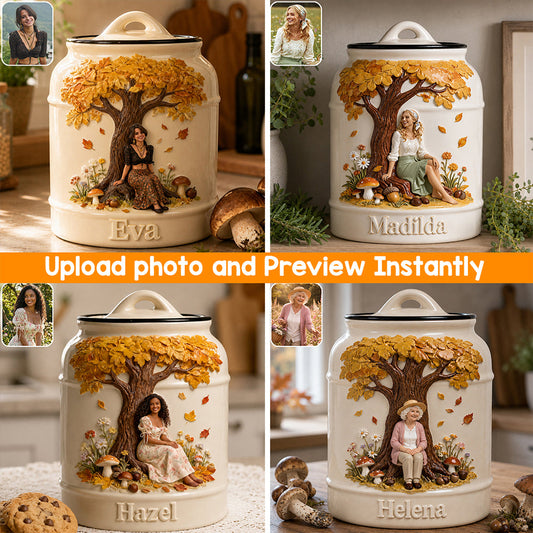 Autumn Garden - Personalized Self Love Cookie Jar
