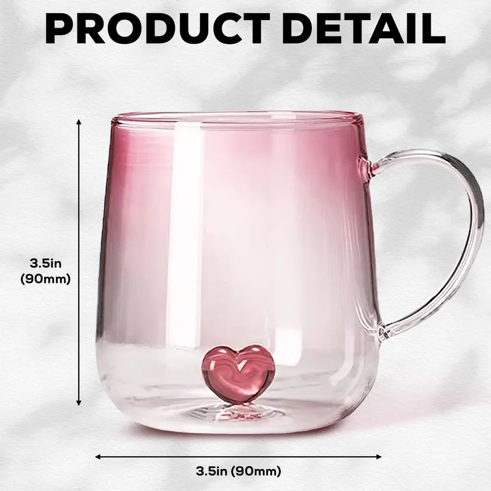 Blooming Gradient Glass Mug – Gift for Sisters, Wife, or Grandma