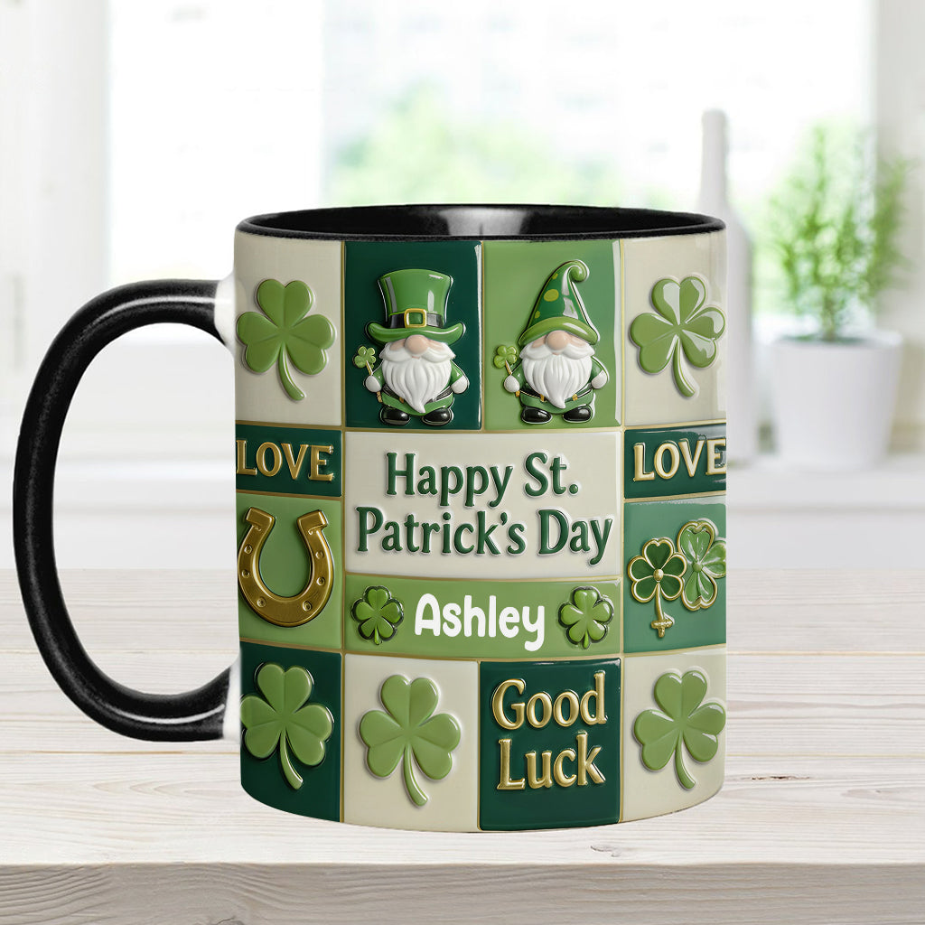 Happy St. Patrick's Day - Personalized Irish Accent Mug & Coaster