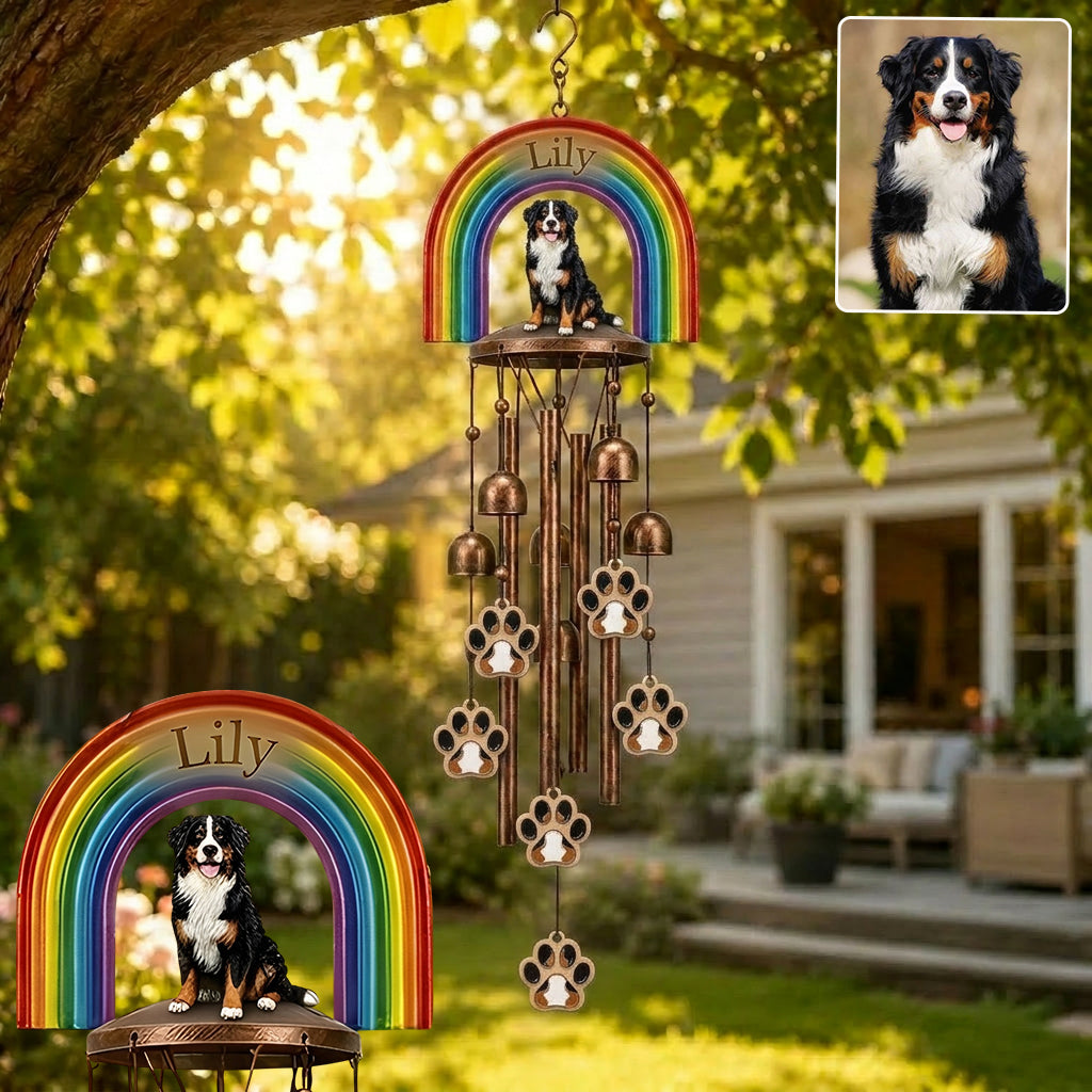 I'm Always With You - Personalized Dog Wind Chime With Charms