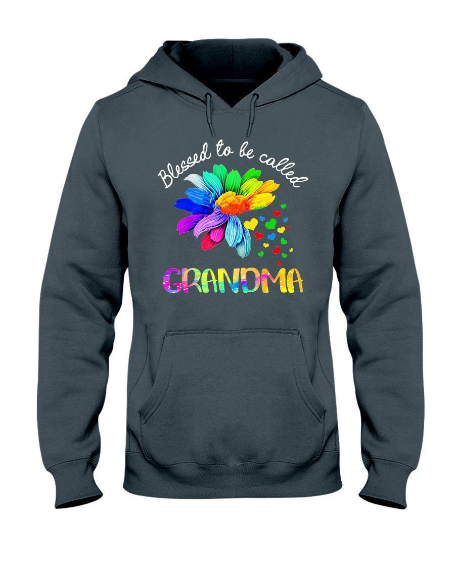 Blessed To Be Called Grandma - Autism Awareness T-shirt and Hoodie 0921