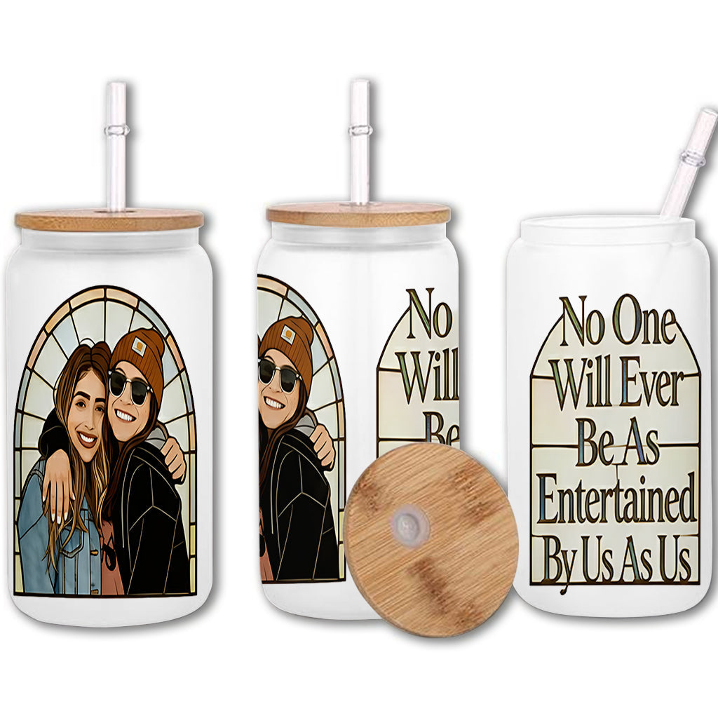 Gift For Work Besties - Personalized Colleague Can Glass