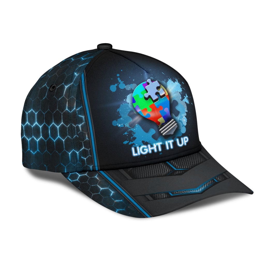 Autism Awareness Light It Up - Autism Awareness Classic Cap 0921