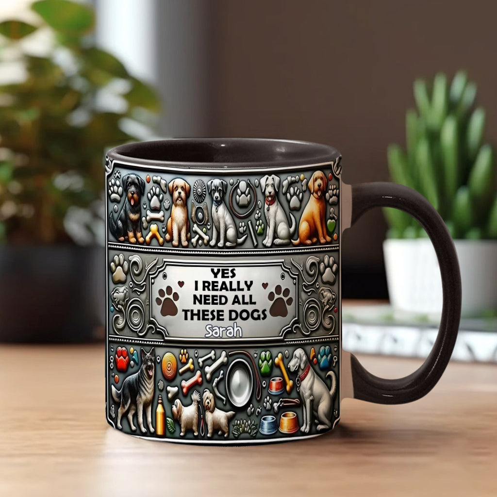 Crazy Dog Lady - Personalized Dog Accent Mug
