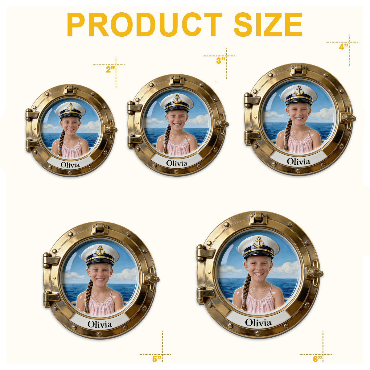 Cruise Door Magnet Captain - Personalized Cruising Magnet