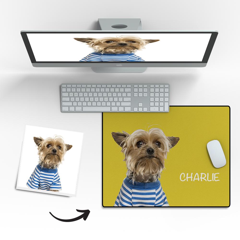 Any Pet Photo - Personalized Pet Photo Mouse Pad