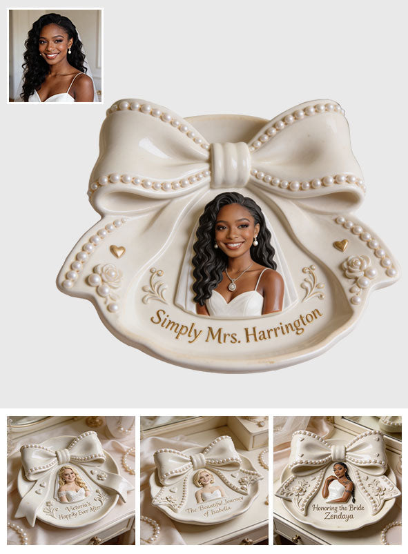 Bridal Shower Gift - Personalized Wedding Catch-All Tray