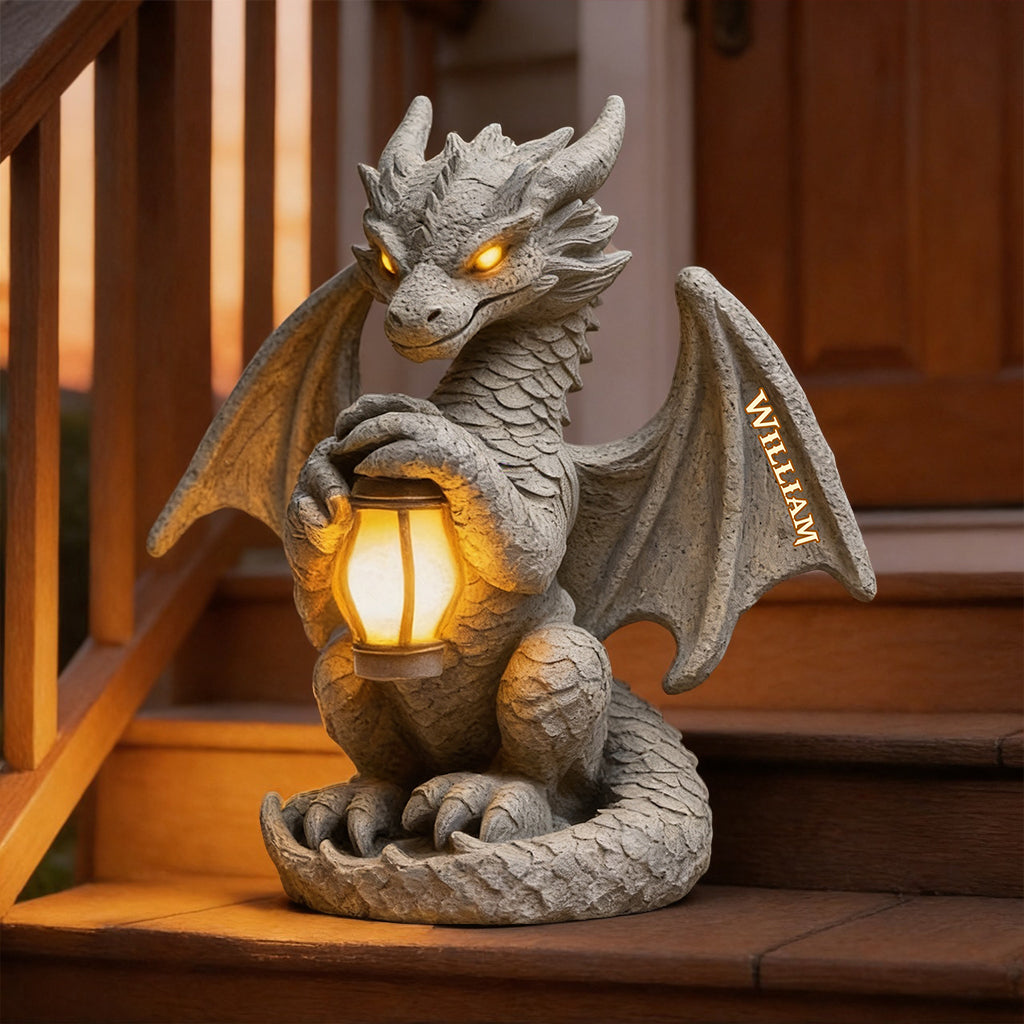 Guardian Dragon - Personalized Dragon Solar Acrylic Light