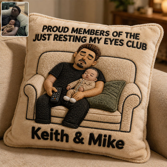 Funny Gift For Dad, Father's Day Gift - Personalized Father Premium Faux Fur Pillow