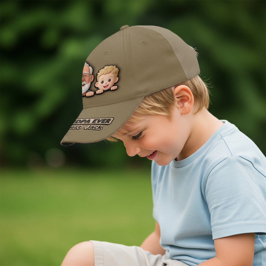 Dad Grandpa Gift Custom From Photo - Personalized Father Classic Cap