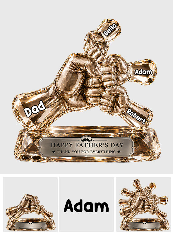 Happy Father's Day - Personalized Father Custom Shaped Acrylic Plaque