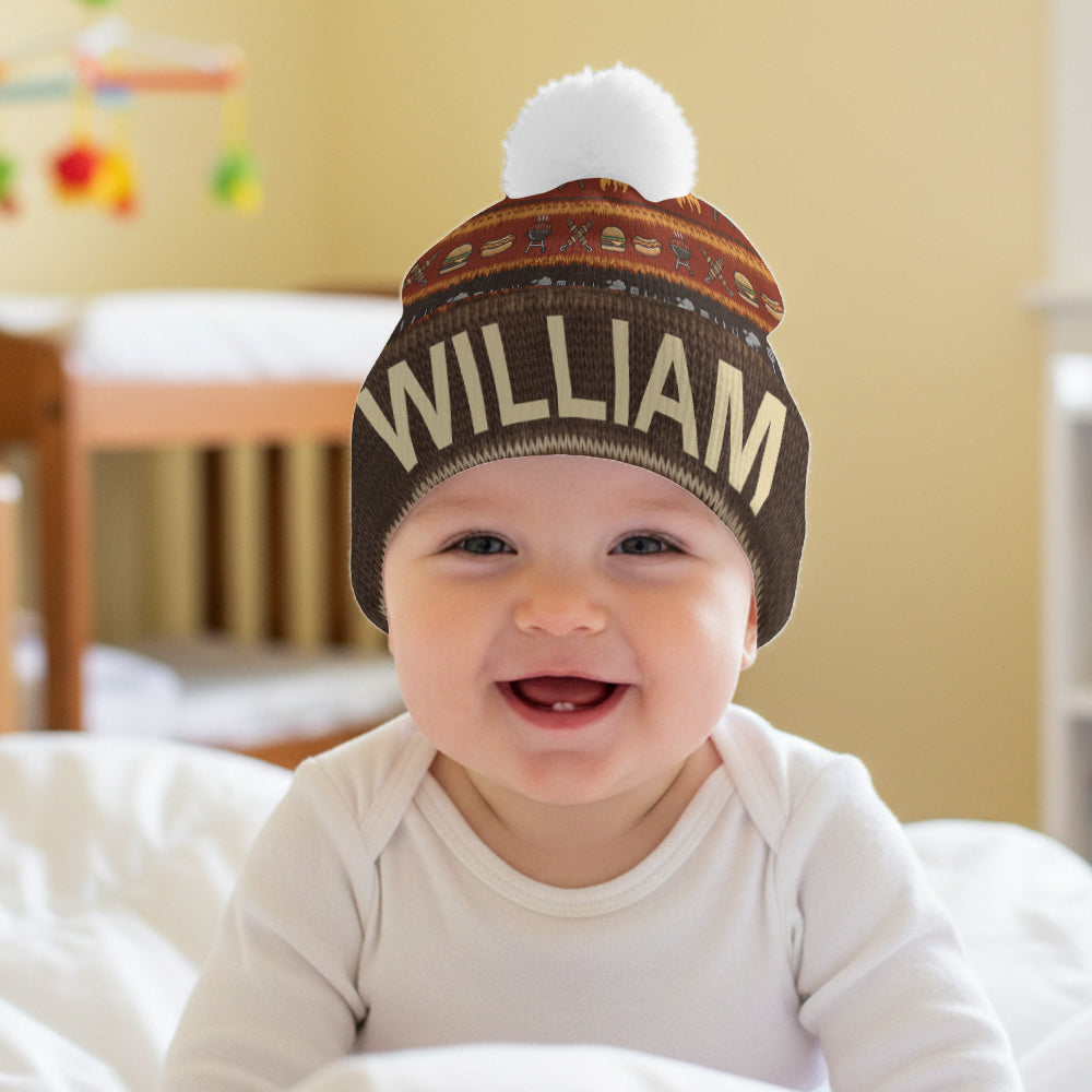 Funny Grillmaster - Personalized Backyard Beanie Hat