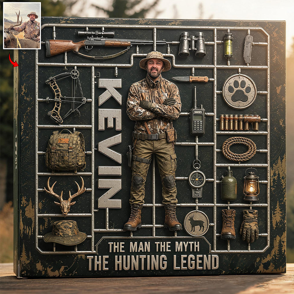 Hunting Dad - Personalized Hunting Custom Shaped Acrylic Plaque