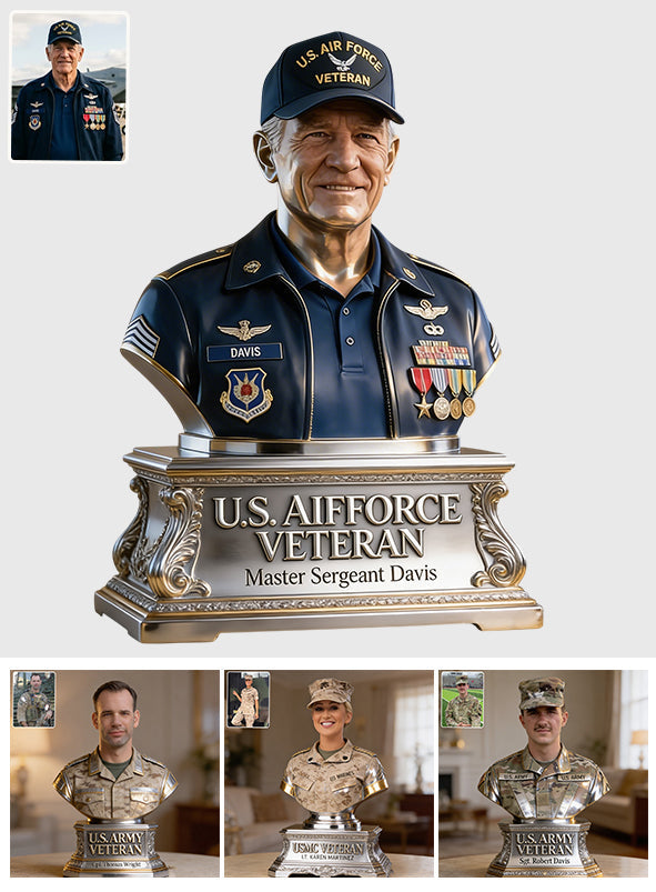 Custom Any Photo - Personalized Veteran Custom Shaped Acrylic Plaque