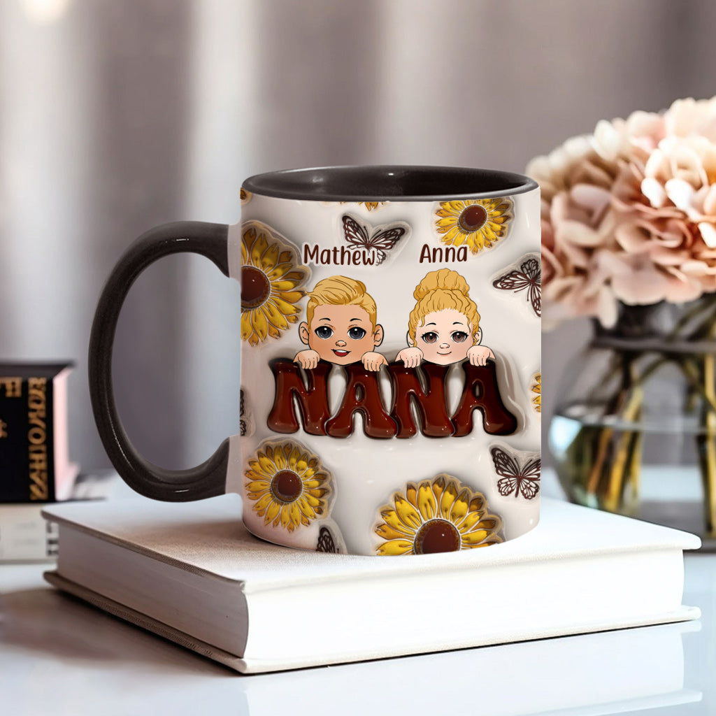 Best Grandma/Nana/Mimi Ever - Gift for grandma - Personalized Accent Mug