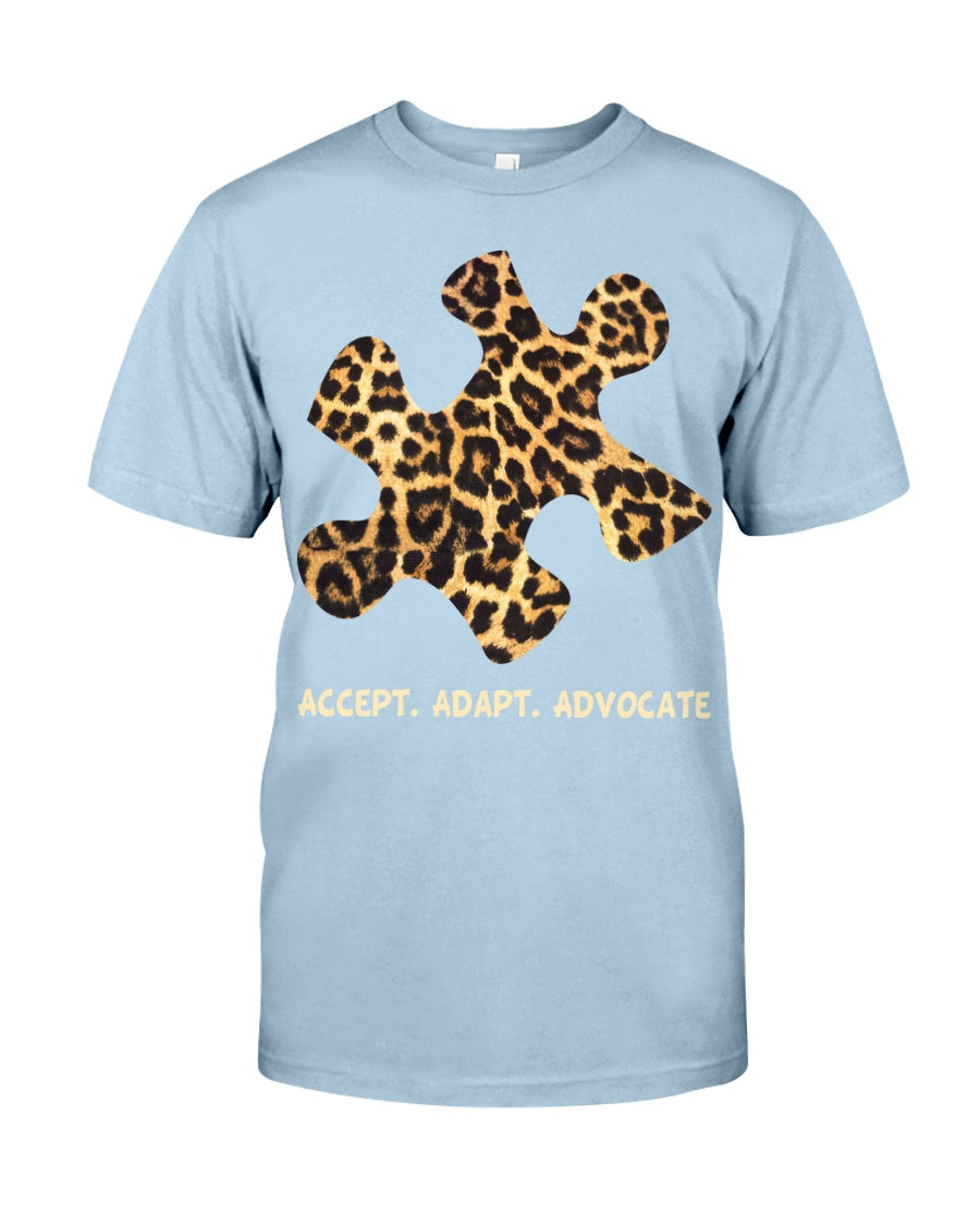 Accept Adapt Advocate - Autism Awareness T-shirt and Hoodie 0520