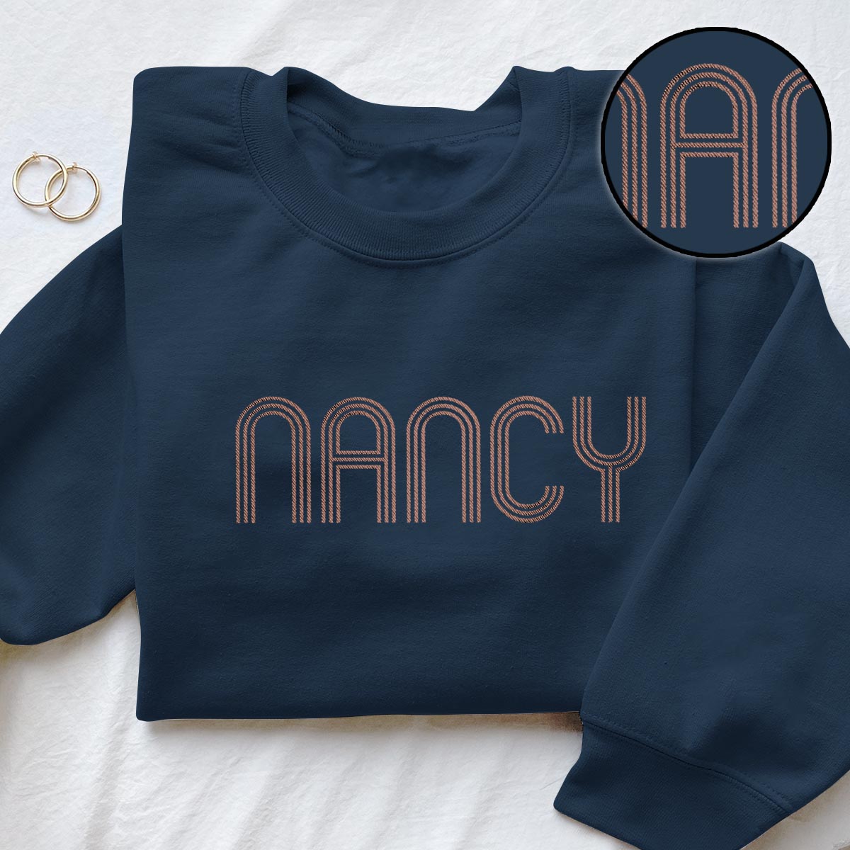 Custom Name - Personalized Father Embroidered Sweater