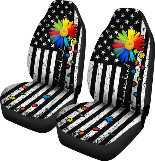 Choose Kind Autism Awareness Seat Covers 0622